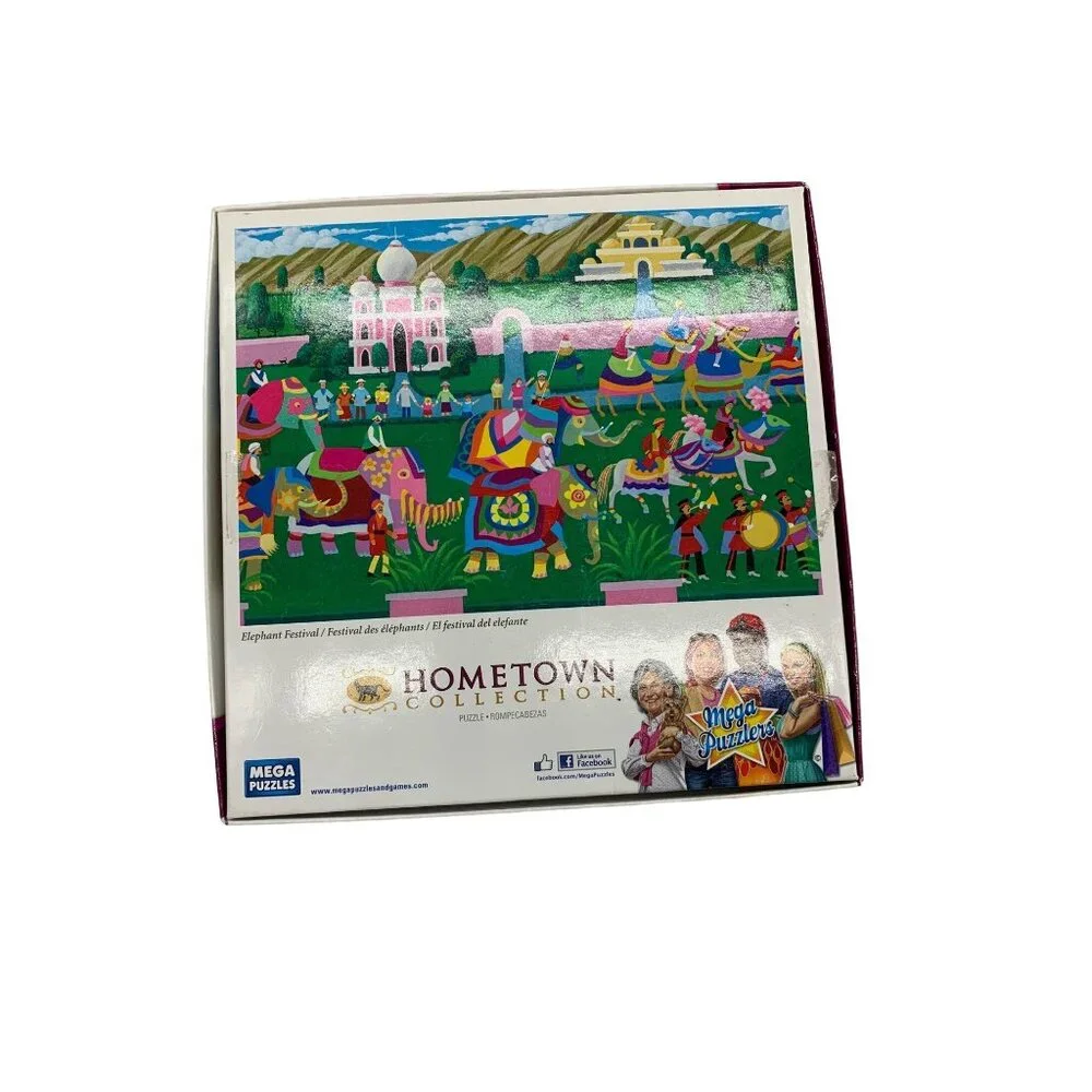 Elephant Festival‎ 1000 Piece Jigsaw Puzzle Mega Puzzles Hometown Collection